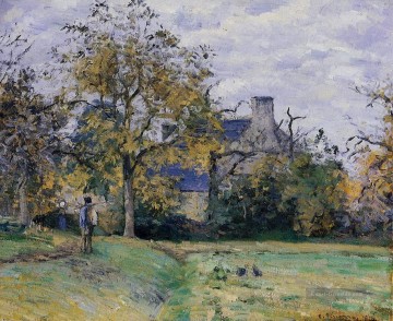  szenerie - piette Heim auf Montfoucault 1874 Camille Pissarro Szenerie